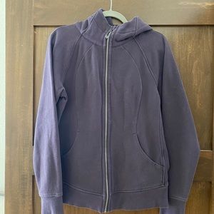 lululemon Scuba Hoodie, dark purple/gray, size 12